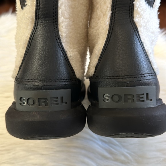 Sorel Women's Explorer II Joan Cozy Winter Boot In Black Sea Salt Size 9.5 - Picture 12 of 16